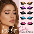 thumbnail image 2 of Lazy Eye Shadow Eyelash Patch, Lazy Eyelash Stickers, 4 Pairs Reusable Adhesive Eyelashes, Natural & Waterproof Eyelashes Makeup Stickers Instant for Women's Make Up, 2 of 7