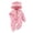 03#Hot Pink, variant on Newborn Baby Bear Ears Romper Soft Flannel Floral Hooded Onesie Zipper Winter Warm Infant Jumpsuit Newborn Footie Bodysuit 3-12 Months