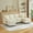 Beige, variant on KavlSean 102" Chenille Modular Sectional Sofa, Comfy 3-Seater Cloud Couch with Ottoman, Modern L-Shaped Deep Seat Sofa with Upholstered & Pillow, Easy Assembly for Living Room, Bedroom, Apartment