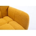 thumbnail image 5 of ARCTICSCORPION Kids Modern Cozy Soft Teddy Fabric Glider Rocking Chair with Pocket, Turmeric, 5 of 9