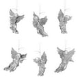 thumbnail image 3 of Promotion!!!Christmas Decor 4/6 Pieces Clear Hanging Angels Ornaments For Christmas Holiday Tree 3 Inches DIY Winter Party Decor, 3 of 6