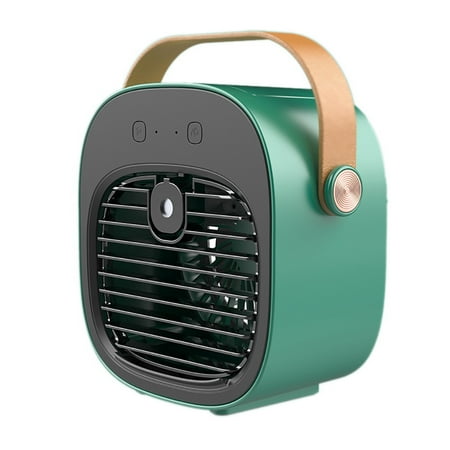 

Portable Mini Air Conditioner Desktop Fan Cooler Humidifier Purifier for Room Office Home Bedroom Living Room Green