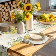 thumbnail image 4 of Summer Lemon Round 15 Inch Placemats Set of 6, Spring Eucalyptus Leaves Botanical Vintage HeatResistant Non Slip Place Mats for Dining Table, Wipeable Braided Kitchen Table Mats for Housewarming, 4 of 9