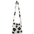 thumbnail image 2 of Bolsa Bolso de hombro con estampado de flores portátil, bolso de mensajero de felpa, bolsos de calle Tmvgtek Para estrenar, 2 of 9