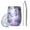 Purple Butterfly Lavender, variant on 12oz Stemless Wine Tumblers Pink Butterfly Geometric Pattern Vacuum Insulated Stainless Steel Travel Tumbler Cups Mug with Lid and Straw for Champaign,Cocktail,Beer with Cleaning Brush