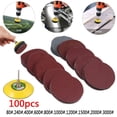 thumbnail image 4 of 100pcs 80-3000 Grit 3 Sander Sanding Disc Pads Hook Loop Sandpaper Set Tools, 4 of 8