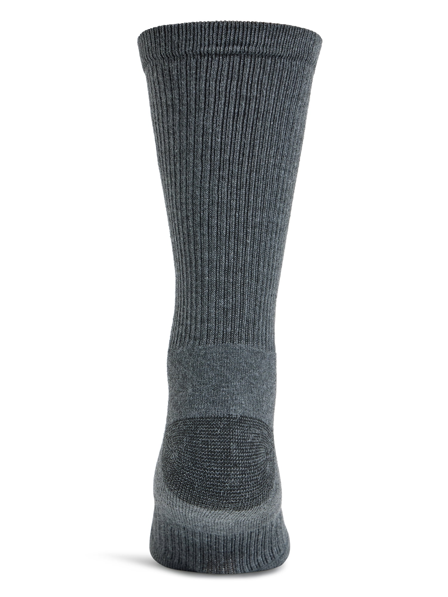 Wrangler Wool Blend Work Socks for Men, Size 6-12, Charcoal/Black, 6 Pairs