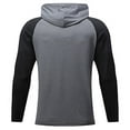 thumbnail image 4 of Under $10 Men's Dry-Fit Hoodie Sweatshirts Long Sleeve Moisture Wicking Lightweight Workout Athletic Active Gym Hiking Shirts, 4 of 4