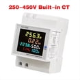 thumbnail image 2 of Medidor de Energía D52-2066, Monitor de Consumo Eléctrico de Riel DIN, Voltímetro de 100 A, Amperímetro de Vatios/KWh, Medidor de Potencia de Frecuencia D, 2 of 5