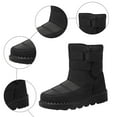 thumbnail image 5 of High Top Snow Boots for Women Waterproof Platform Mid Calf Booties Casual Winter Thickened Warm Furry Lined Dress Boots Black Size 9.5, 5 of 5