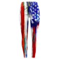 thumbnail image 5 of Gibobby Leggings Termicos Día la Independencia para las mujeres 4 julio Leggings Pantalones para yoga Correr Pilates Gimnasio Pantalones yoga（Rojo， XXXL), 5 of 5