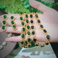 thumbnail image 2 of Luxury Green CZ Choker Necklace Earring Bracelet Dubai Gold Pageant Jewelry Sets, 2 of 9