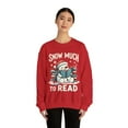 thumbnail image 2 of Snow Much to Read Unisex Reading Christmas Sweatshirt, 2 of 3