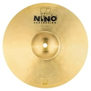 Brass Cymbals with Straps, Handheld 10" Pair — for Classroom Music, (NINO-BR25)