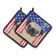 thumbnail image 1 of Par de soportes para macetas Caroline's Treasures con bandera americana BB2192PTHD 7.5HX7.5W multicolor, 1 of 1