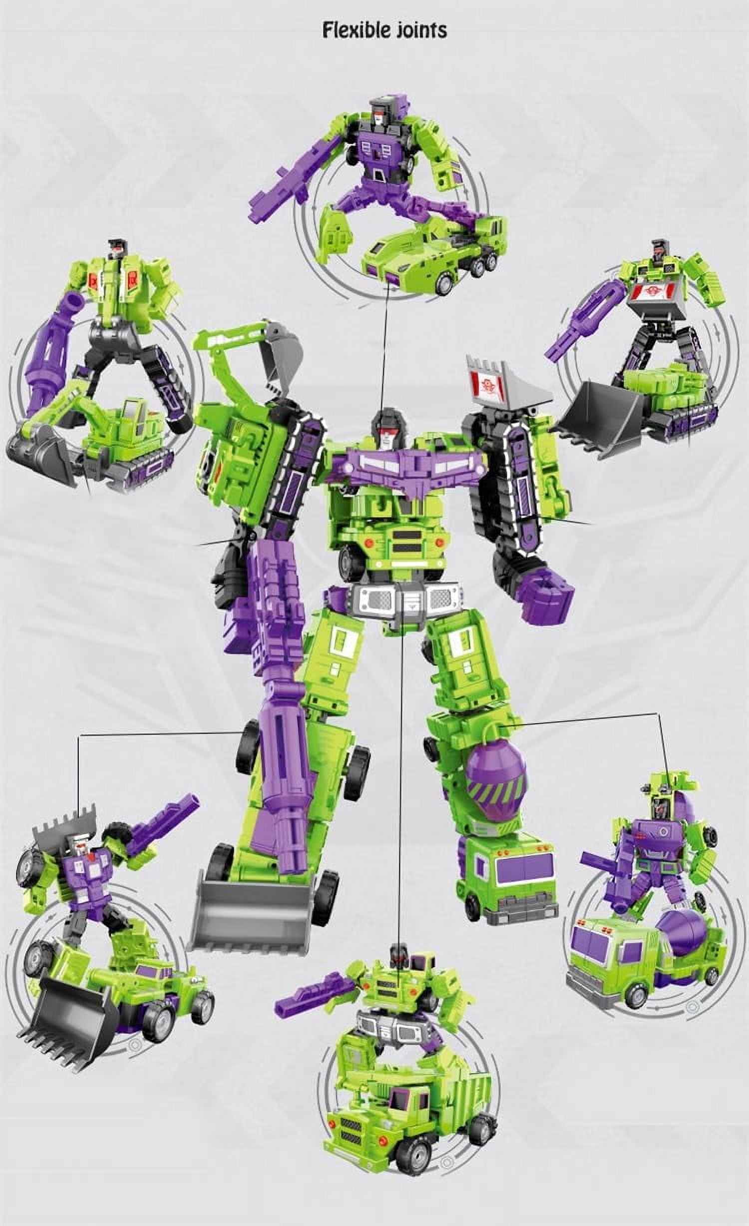 Deformation Oversize Toys Robot Devastator Engineering Combiner 6 in 1 Action Figure Car Truck Model