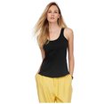 thumbnail image 2 of Women Tops Lady Loose Sleeveless Cotton Vest Tank Top Basic Tee Blouse, 2 of 3