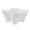 ZA-White, variant on Yatlte 14.57'' x 14.57'' x 6.69'' Round Red Polypropylene Three-Petal Flower Pot with Drainage Hole