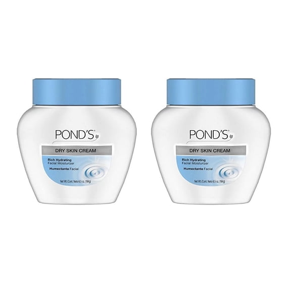 (2 Pack) Ponds Dry Skin Cream The Caring Classic Rich Hydrating Skin Cream 6.5 Oz