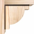 thumbnail image 3 of 7 1/2"W x 8"D x 8"H Alpine Smooth Corbel w/Backplate, Douglas Fir, 3 of 9
