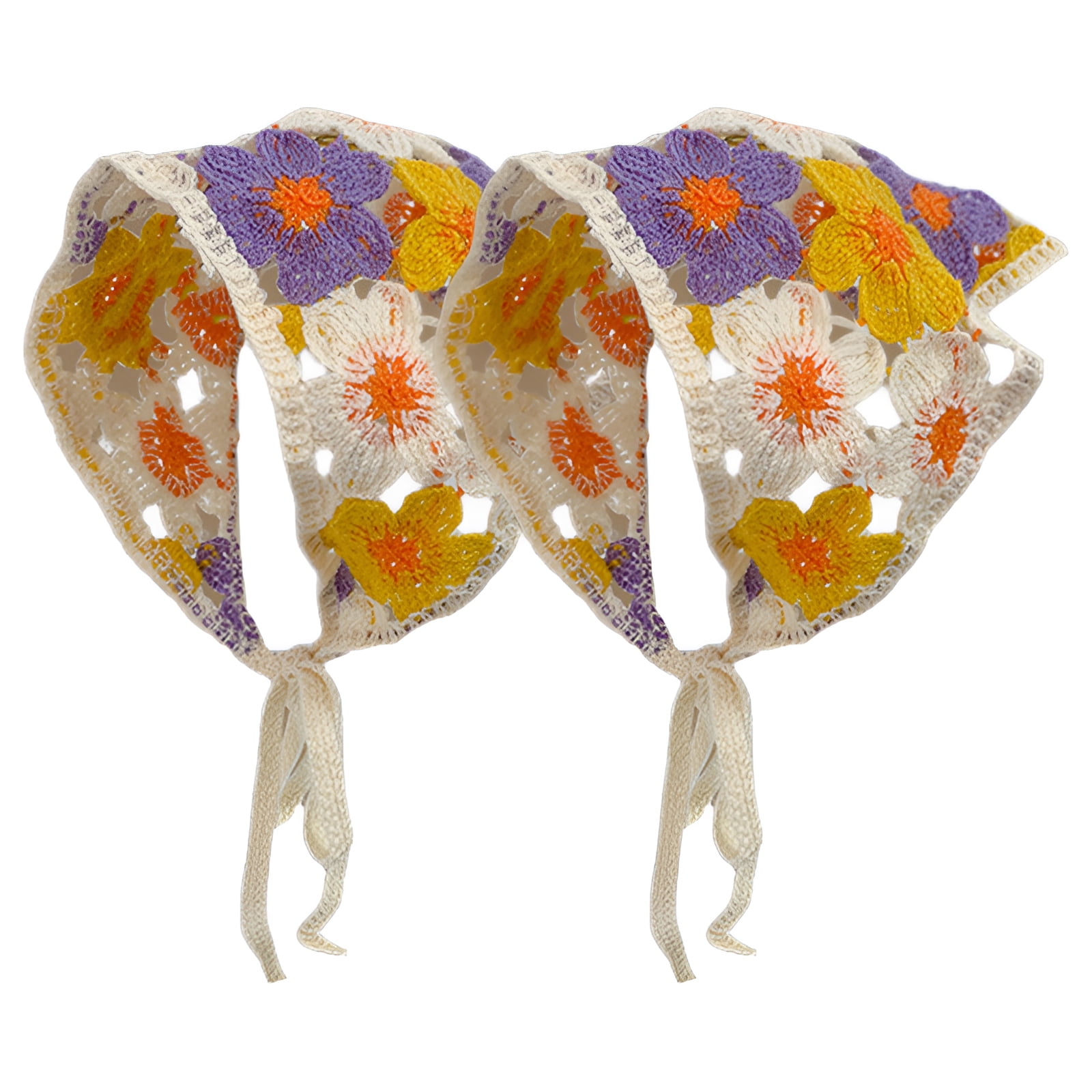 Time and Tru Women's Western Star Bandana, Orange Mango, One
