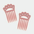 thumbnail image 3 of 1928 Jewelry Classic Pink Double Hair Comb Pins, 3 of 8