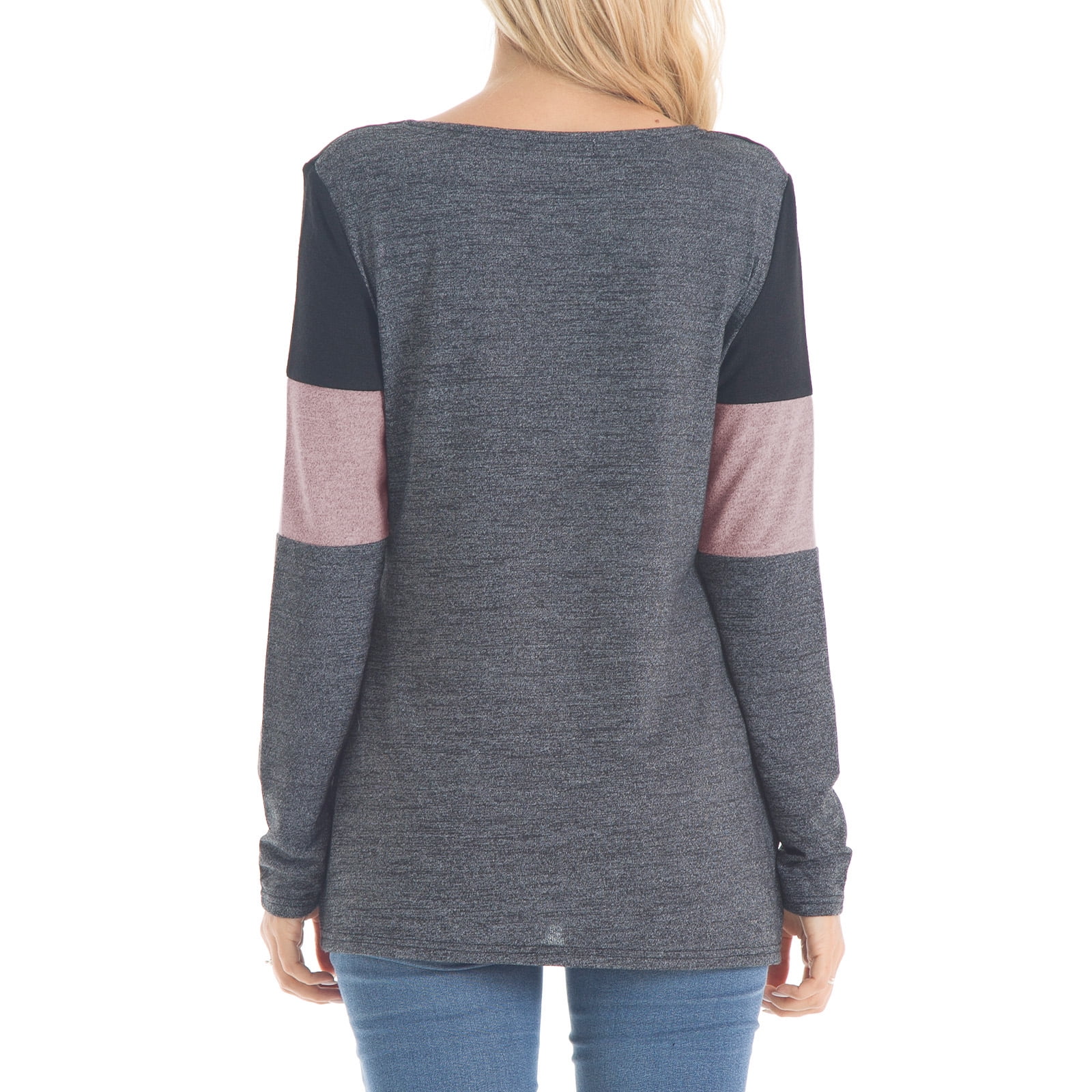 Bearsland Female Long Sleeve Maternity Nursing Top Breastfeeding Shirts 3-Pack