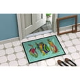 thumbnail image 2 of Tropical Fish on Teal Door Mat, 2 of 4