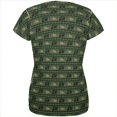 thumbnail image 2 of Grizzly Bear Adirondack Pattern Green All Over Womens T Shirt Multi LG, 2 of 2