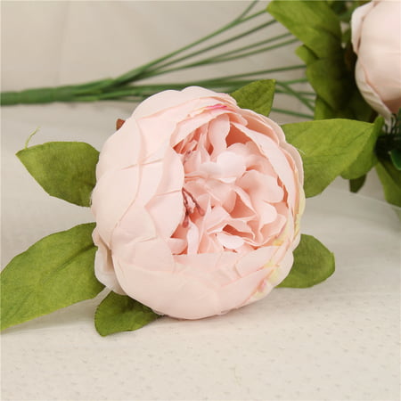 HAUTE Qualité soie fleur Européenne 1 Bouquet Fleurs Artificielles Automne  Vive Pivoine Fausse Feuille De Mariage Décoration De Fête À La Maison |  Walmart Canada
