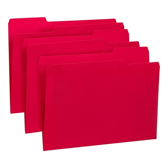 File Folders, 1/3 Cut Tab, Heavy Duty Multi Colored Poly Folders,Letter Size Tools & Home Improvement