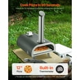 thumbnail image 6 of VEVOR Outdoor Pizza Oven, 12 Inch Wood Fired Pizza Ovens, Pellet Pizza-Stove with Thermometer, Portable Pizza-Maker for Outside Backyard Patio Camping, Pizza-Stone, Carry Bag, Shovel, Black, 6 of 9