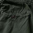 thumbnail image 5 of Eryao Knee Length Lounge Shorts for Men Casual Elastic Waist Drawstring Shorts with Pockets Summer Beach Vacation Short Pants,Army Green,34, 5 of 9