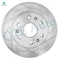 thumbnail image 4 of Front Right 329.95mm Drilled Slotted Brake Disc Rotors For 2009-2014 GMC Savana 1500, 4 of 8