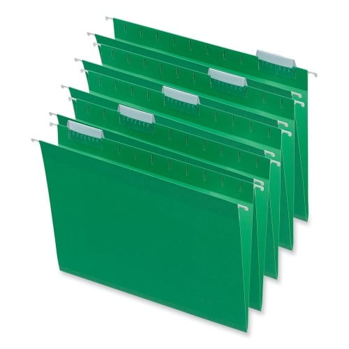 Universal Deluxe Bright Color Hanging File Folders, Letter Size, 1/5