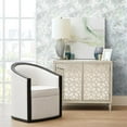 thumbnail image 3 of Home Fare Geometric Overlay Mirrored Accent Chest in Woodgrain Beige, 3 of 8