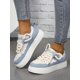 thumbnail image 2 of Women's Fashionable Color Block Beige Breathable Lace-Up Round Toe Sneakers For Casual And Sporting, 2 of 4