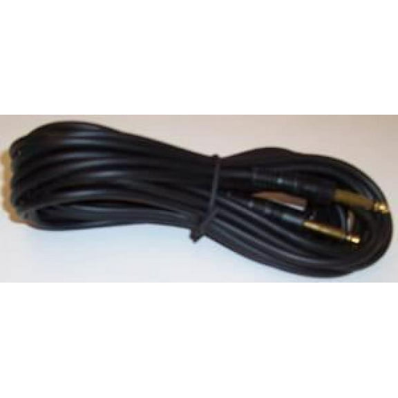 PRO SIGNAL - 6.35mm (1/4") Mono Jack Plug to Plug Lead, 6m Black