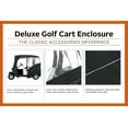 thumbnail image 2 of Classic Accessories Fairway Short Roof 2-Person Golf Cart Cover - Deluxe Golf Cart Enclosure, 68"L Roofs, Black, 2 of 13