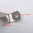 thumbnail image 3 of Abrazadera de tubo rígido de 99 mm Clips de tensión de correa de tubo de soporte en U Dos orificios Correas de tubo de acero inoxidable plateadas, para fijación de tuberías (3 piezas) JAMW Sencillez, 3 of 4