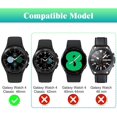 thumbnail image 6 of [4 Pack] Case for Samsung Galaxy Watch 4 Classic 46mm, Soft TPU Slim Plated Cover Protective Shockproof Bumper Shell (Black x 2, Clear x 2), 6 of 8