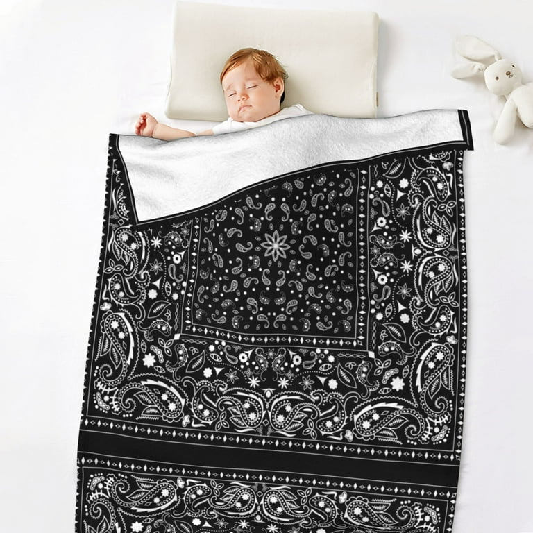 Black 2025 bandana blanket