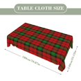 thumbnail image 2 of Tartan Rectangular Tablecloth 55"x70" with Lace Edge, Washable Durable Table Cover for Dining, Indoor Outdoor Home Restaurant Decor, 2 of 5