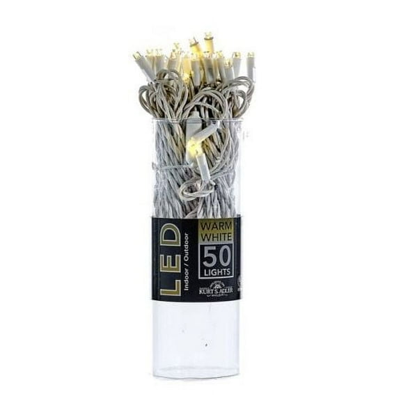 Kurt Adler Ul 50/L 5Mm Warm W Led White Wire Set