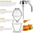Acrylic Honey Dispenser No Drip Syrup Server Beautiful Honey Pot Jar