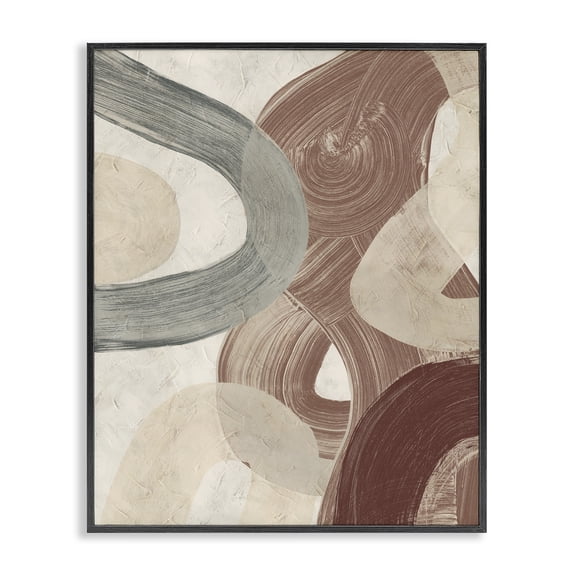 Stupell Industries Southwestern Abstract Southwestern Neutrals Black Framed Giclee Art, 11 x 14, by June Erica Vess