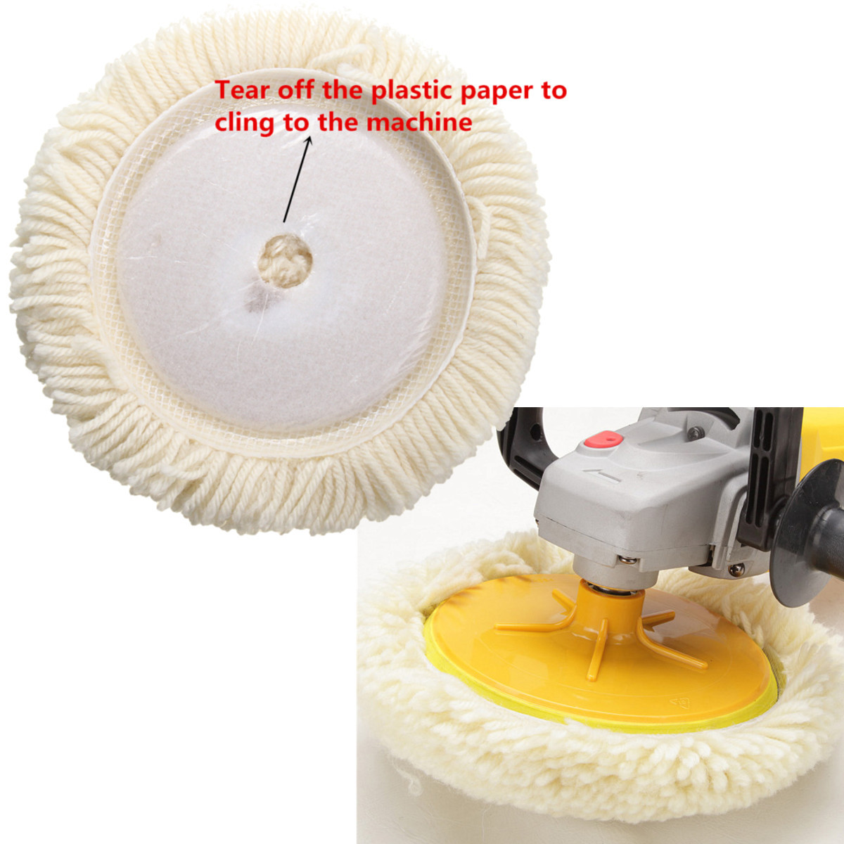 6'' 150mm Buffer Soft Wool Car Polisher Buffing Polishing Detailing