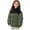 A Green, variant on Kids Fall Winter Solid Stand Collar Quilted Bread Puffer Jacket, Unisex Boys Girls Thick Warm Casual Outerwear,Green