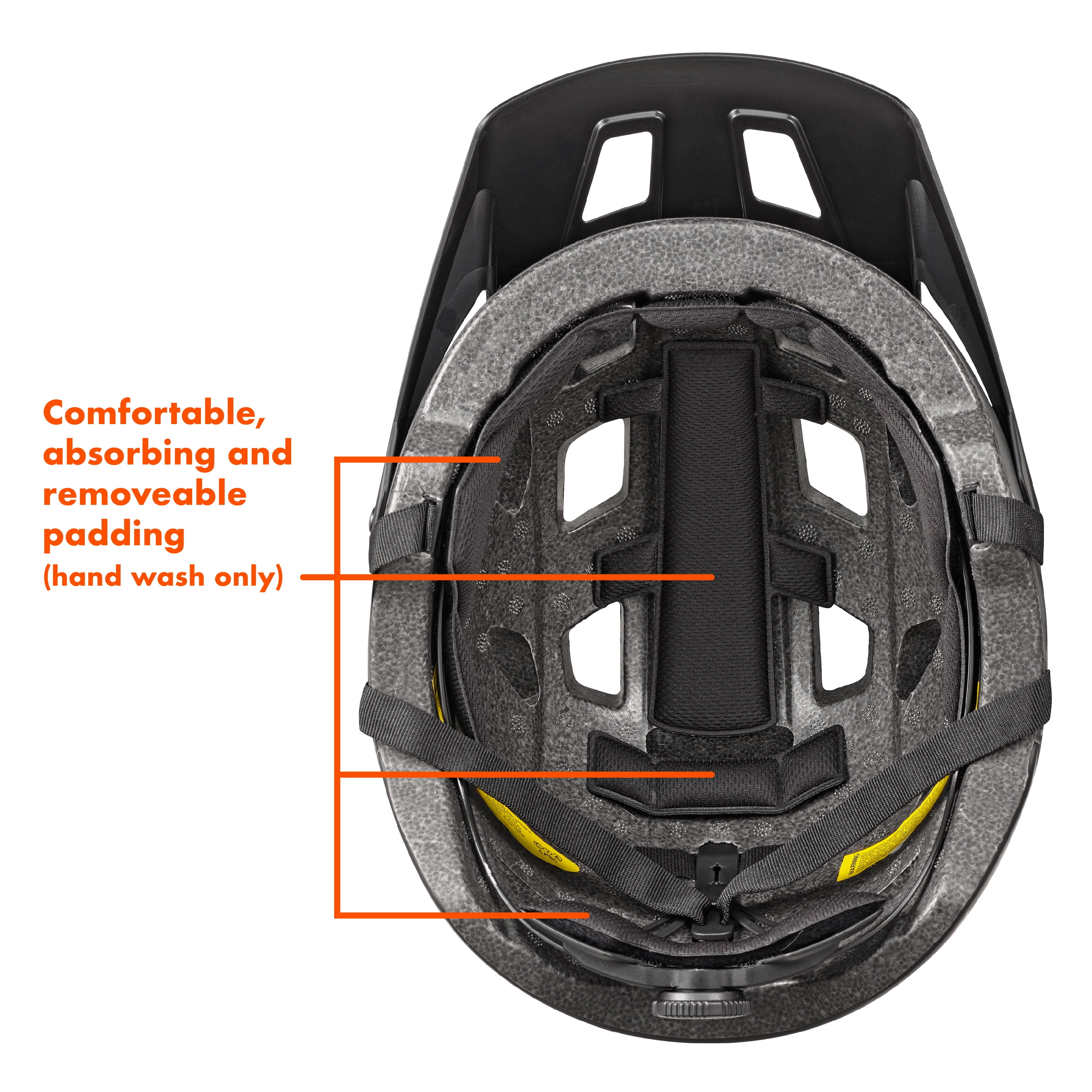 Ozark Trail Youth Rechargeable Rear Light-Up Black Bike Helmet, 9-Modes, Ages 8+