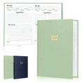 thumbnail image 1 of Perfect Blank Recipe book - Recipe Book to Write In Your Own Recipes,Organize Your Recipes- Waterproof Cover and 186 Blank Pages Recipe Notebook (spring green), 1 of 4